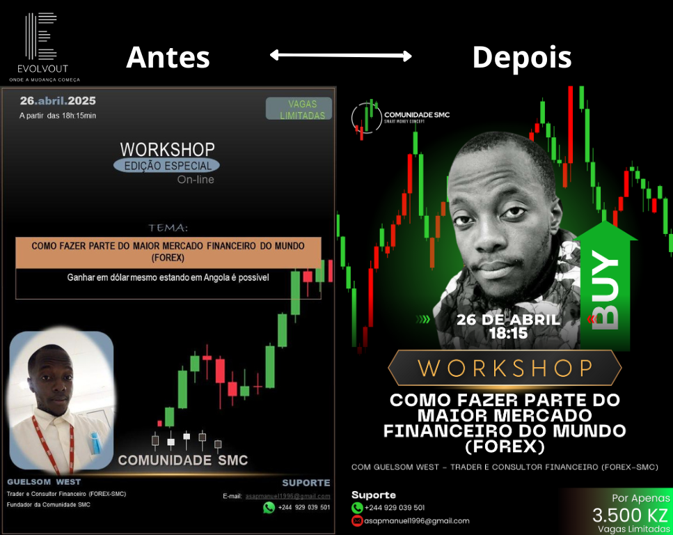 Antes e Depois de Flyer